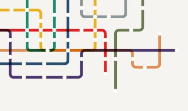 Circuit connect lines and dots. Network technology and Connection concept. Decentralized network nodes connections