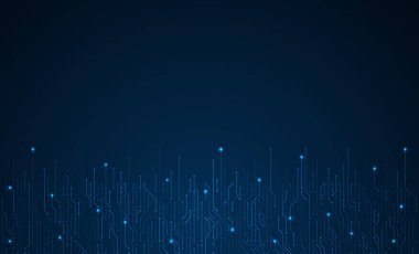 Devre panosu vektör illüstrasyonu. Yüksek teknoloji geçmişi var.