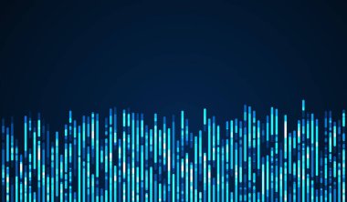 Teknoloji geçmişi. Büyük veri görselleştirmesi. Teknoloji soyut veri satırları