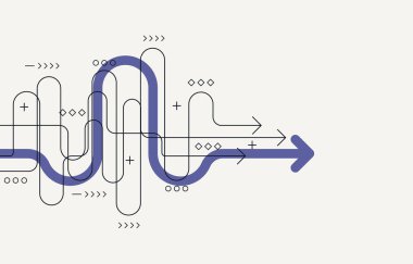 Soyut ok yönü. Teknoloji geçmişi. Yüksek hız. Yüksek teknoloji.