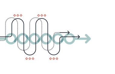 Soyut ok yönü. Teknoloji geçmişi. Yüksek hız. Yüksek teknoloji.