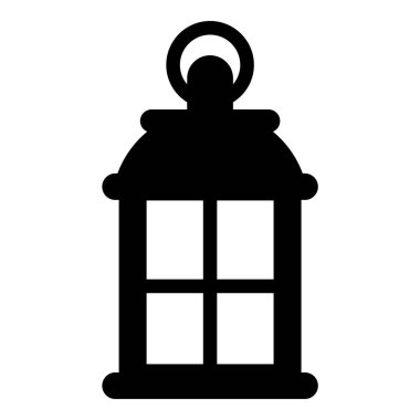 Beyaz arka planda izole fener simgesi