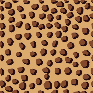 Leopar deseni kusursuz. Kumaş, kağıt ve giysiler için arka plan