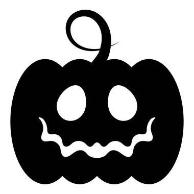 Beyaz arka plan üzerinde kabak simgesi