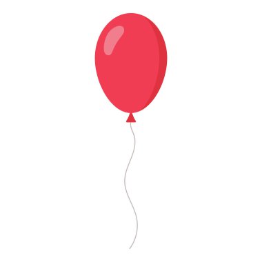 Beyaz arkaplanda balon simgesi izole edildi