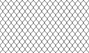 Beyaz arka planda siyah tel örgüler