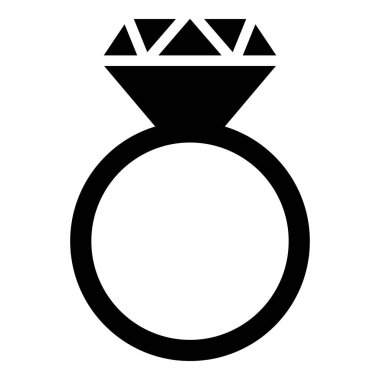 Elmas nişan yüzüğü ikonu, elmas alyans