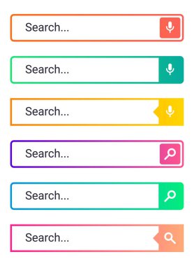 Arama çubuğu vektör öğesi tasarım