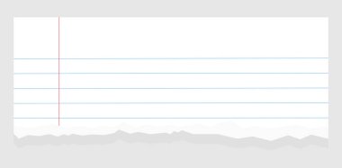 Yırtık kağıt, yırtılmış defter kağıdı