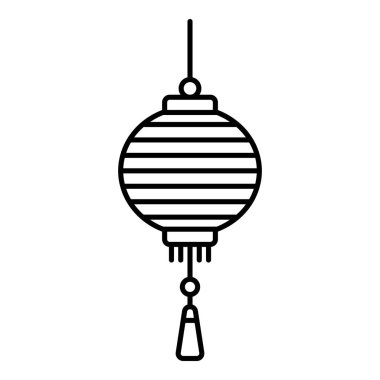 Çin feneri. Japon Yeni Yıl Kırmızı Lambası