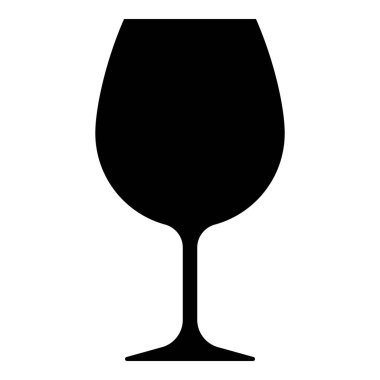 Şarap cam izole simgesi beyaz arka plan üzerinde