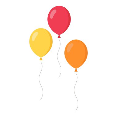 Beyaz arkaplanda balon simgesi izole edildi