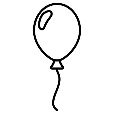 Beyaz arkaplanda balon simgesi izole edildi