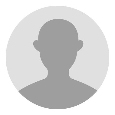 Profil kullanıcı simgesi beyaz arkaplanda izole edildi