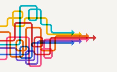 Soyut ok yönü. İş yatırımından başarıya. finansal veri grafiği stratejisi. Teknoloji geçmişi. Yüksek hız.