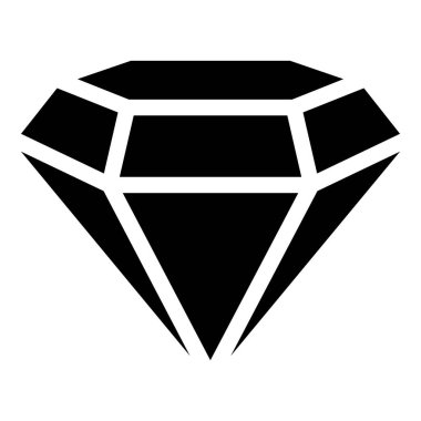 Beyaz arkaplanda elmas simgeleri izole edildi