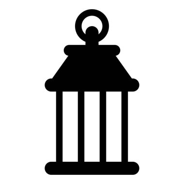 Beyaz arka planda izole fener simgesi