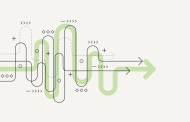 Soyut ok yönü. Teknoloji geçmişi. Yüksek hız. Yüksek teknoloji.