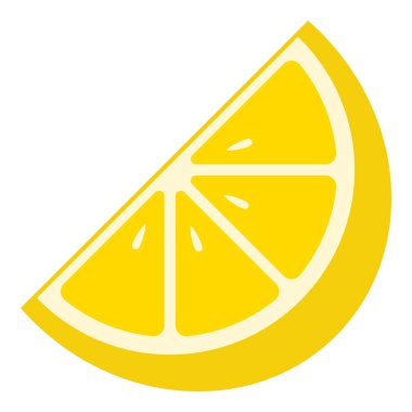 Beyaz arka plan üzerinde izole limon vektör
