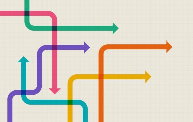 Soyut ok yönü. İş yatırımından başarıya. finansal veri grafiği stratejisi. Teknoloji geçmişi. Yüksek hız.