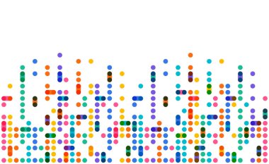 Renkli nokta pikseli modern kenar arkaplanı