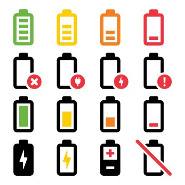 pil simgesi beyaz arkaplanda izole edildi