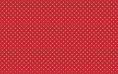Kırmızı arkaplanda lekesiz beyaz nokta deseni