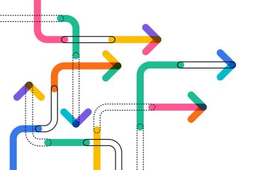 Soyut ok yönü. İş yatırımından başarıya. finansal veri grafiği stratejisi. Teknoloji geçmişi. Yüksek hız.