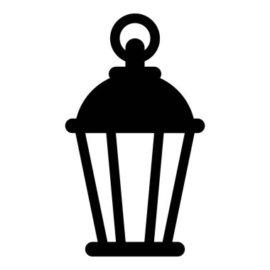 Beyaz arka planda izole fener simgesi