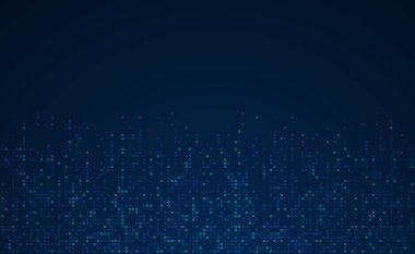 Dijital teknoloji geçmişi. Dijital veri noktaları bulanık desen piksel arkaplanı