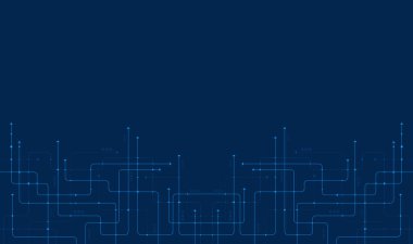 Dijital teknoloji geçmişi. Teknoloji hattı kavramı. Devre tahtası arka plan teknolojisi