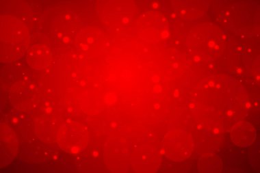 Soyut kırmızı bokeh arkaplanı. Noel arkaplanı