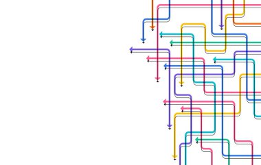 Soyut ok yönü. İş yatırımından başarıya. finansal veri grafiği stratejisi. Teknoloji geçmişi. Yüksek hız.