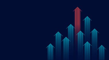 Soyut ok yönü. Teknoloji geçmişi. Yüksek hız. Yüksek teknoloji.