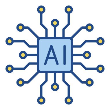 Yapay zeka. Yapay zeka işlemci yonga simgesi