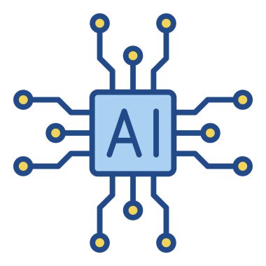 Yapay zeka. Yapay zeka işlemci yonga simgesi