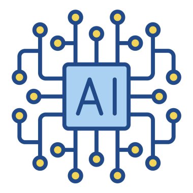 Yapay zeka. Yapay zeka işlemci yonga simgesi