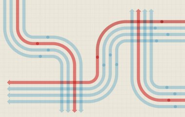 Soyut ok yönü. İş yatırımından başarıya. finansal veri grafiği stratejisi. Teknoloji geçmişi. Yüksek hız.