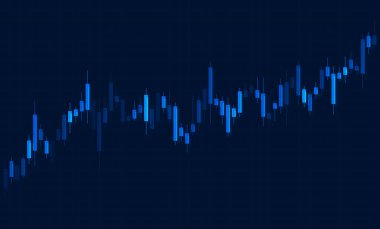 Borsa yükselişte. Finansal borsa grafiği