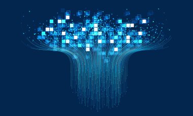 Teknoloji geçmişi. Büyük veri görselleştirme kavramı. Bilgi yapay sinir ağı