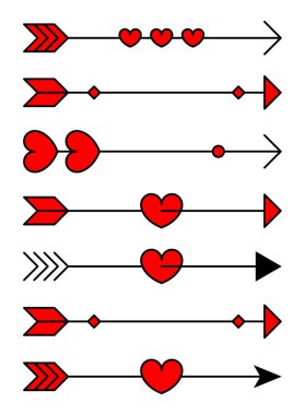 Kalpli el çizilmiş oklar