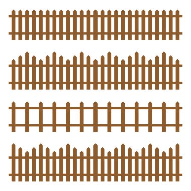 Tahta çit beyaz arkaplanda izole edildi