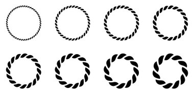 Beyaz arkaplan ile ip simgesi