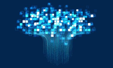 Teknoloji geçmişi. Büyük veri görselleştirme kavramı. Bilgi yapay sinir ağı