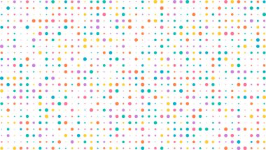 Beyaz arkaplanda rastgele noktalar