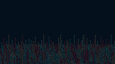 Devre panosu vektör illüstrasyonu. Yüksek teknoloji geçmişi var.