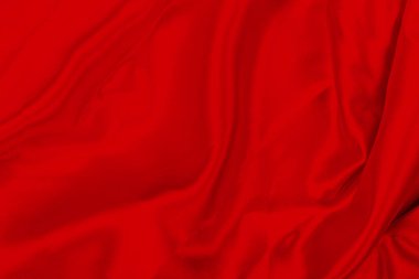 Dalgalı kırmızı ipek kumaş arkaplan