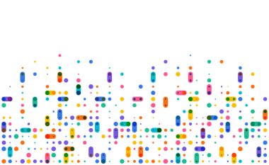 Renkli nokta pikseli modern kenar arkaplanı