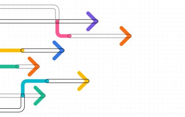 Soyut ok yönü. İş yatırımından başarıya. finansal veri grafiği stratejisi. Teknoloji geçmişi. Yüksek hız.