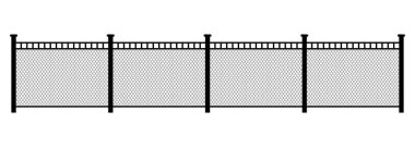 Beyaz zemin üzerinde tel metal zincir bağlantısı